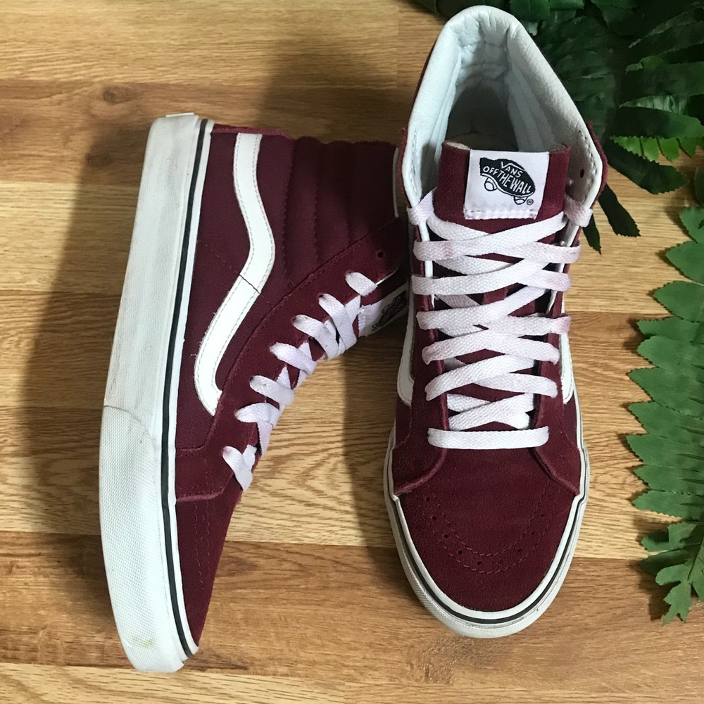 VANS Sk8-Hi Slim Windsor Wine Womens Shoes